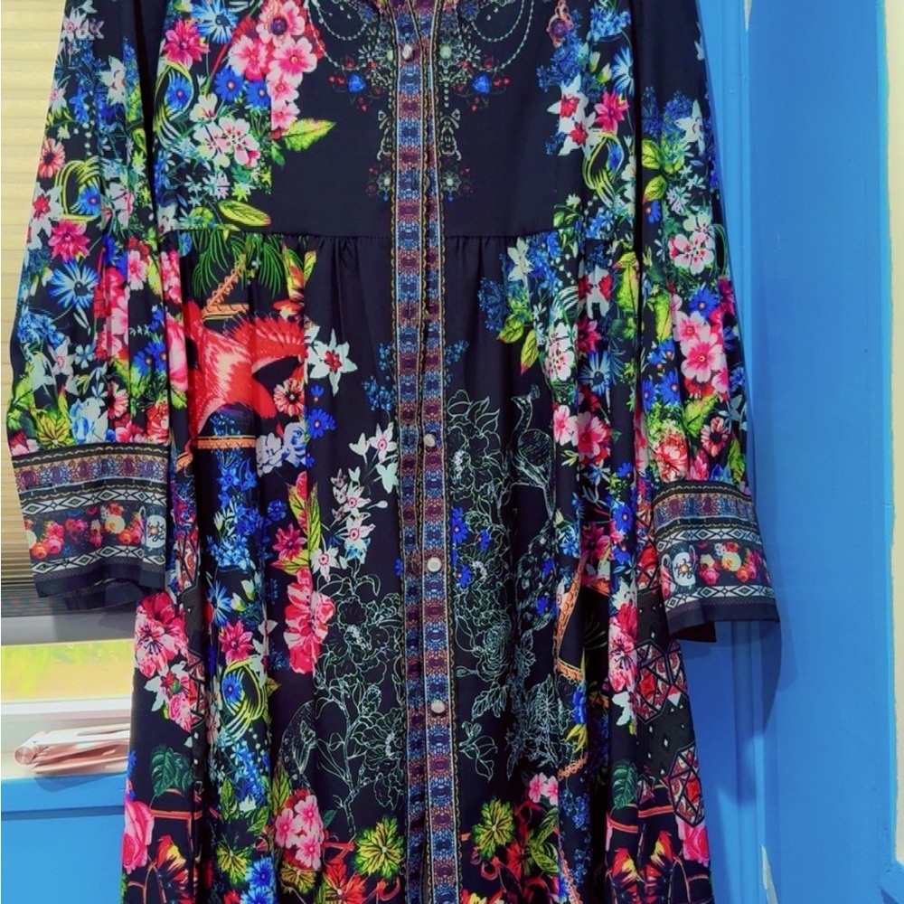 Floral Black Dress